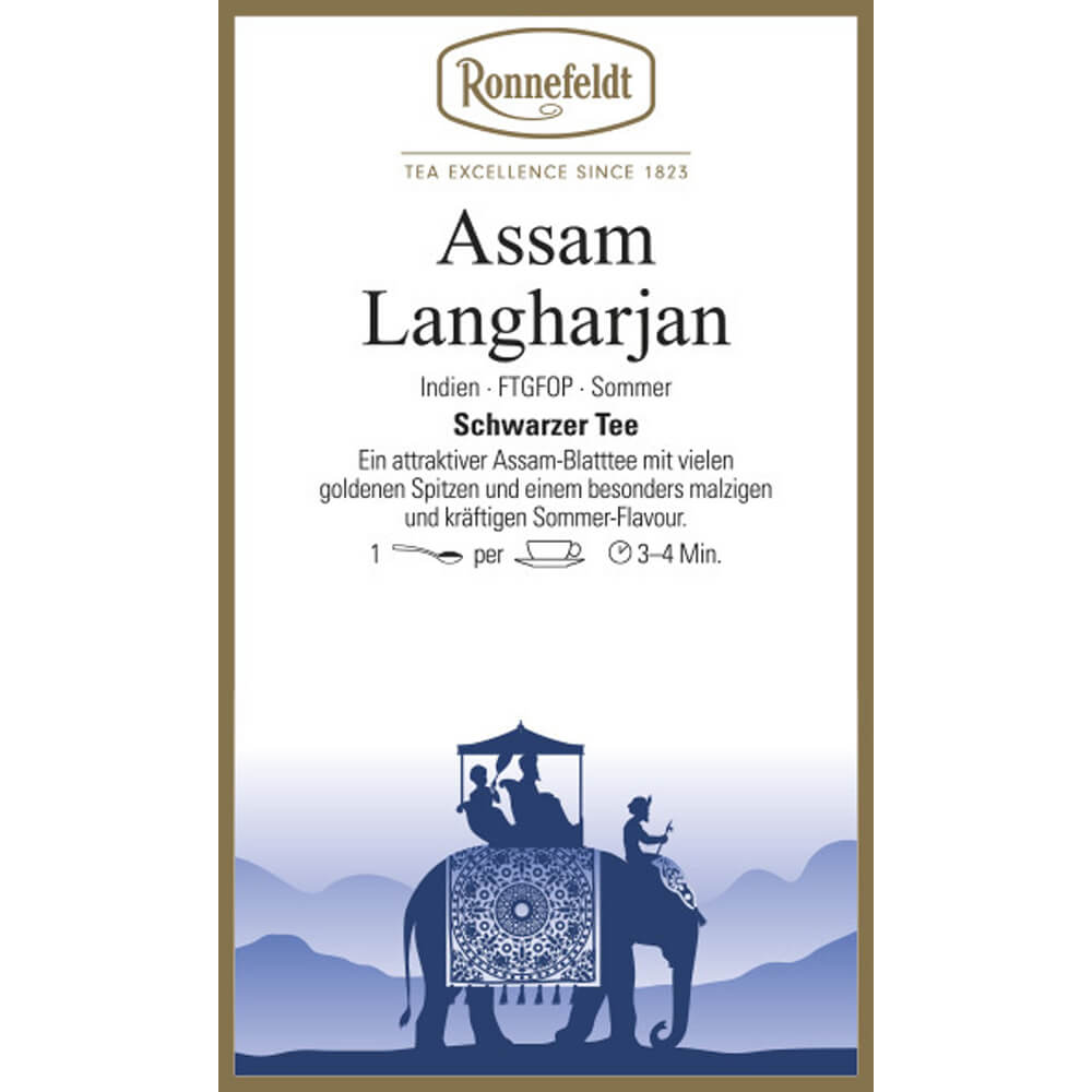 Ronnefeldt Assam Langharjan Etikett