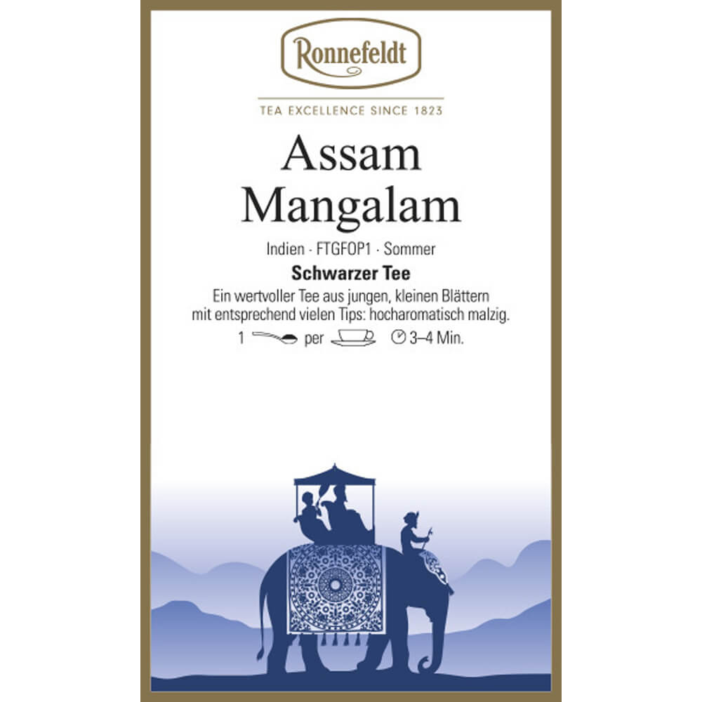 Ronnefeldt Assam Mangalam Etikett