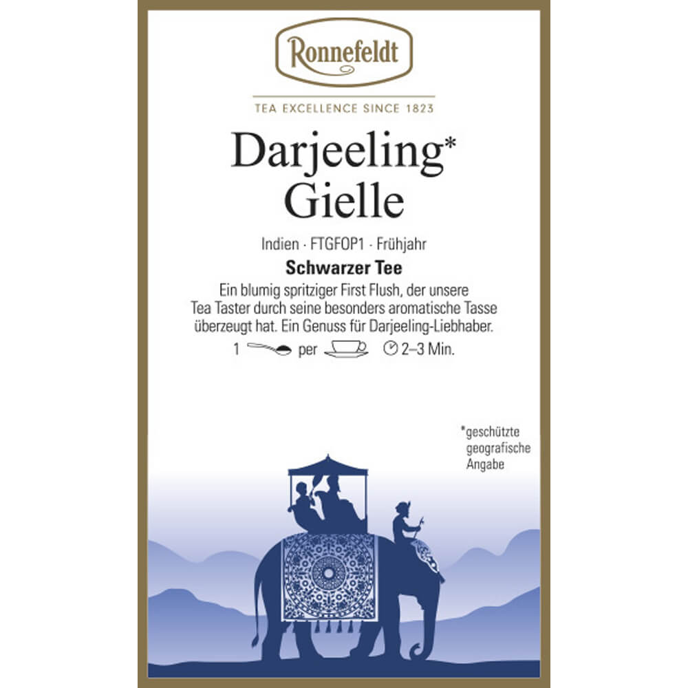Ronnefeldt Darjeeling Gielle Etikett