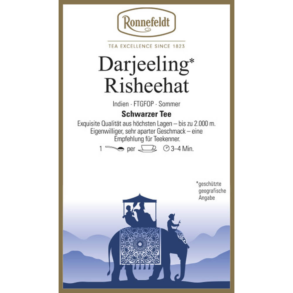 Ronnefeldt Darjeeling Risheehat Etikett