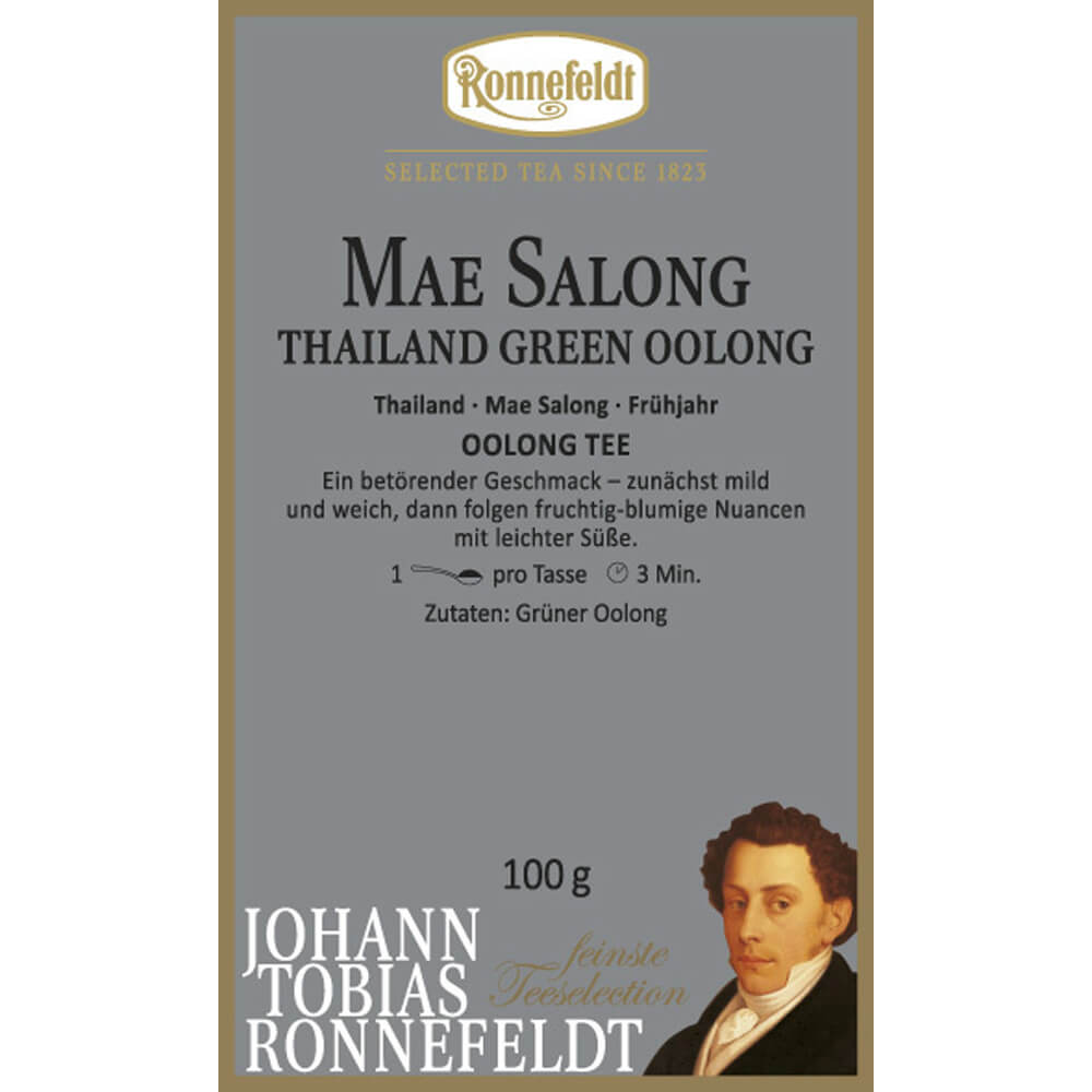 Ronnefeldt Mae Salong Thailand Green Oolong Etikett
