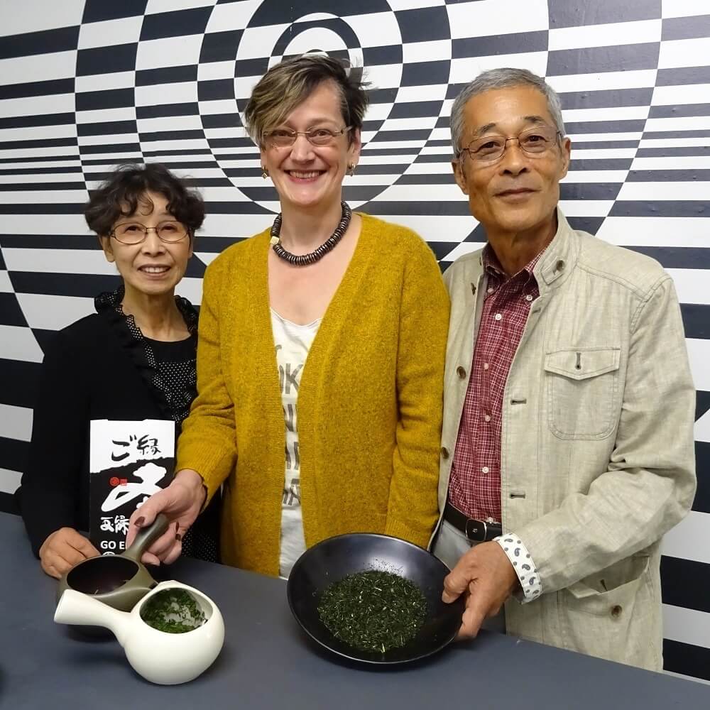 Familie Morimoto mit Frau Moosbrugger in Europa