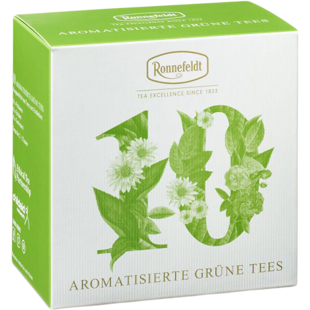 Ronnefeldt Probierbox Grüntee aromatisiert neu Packung