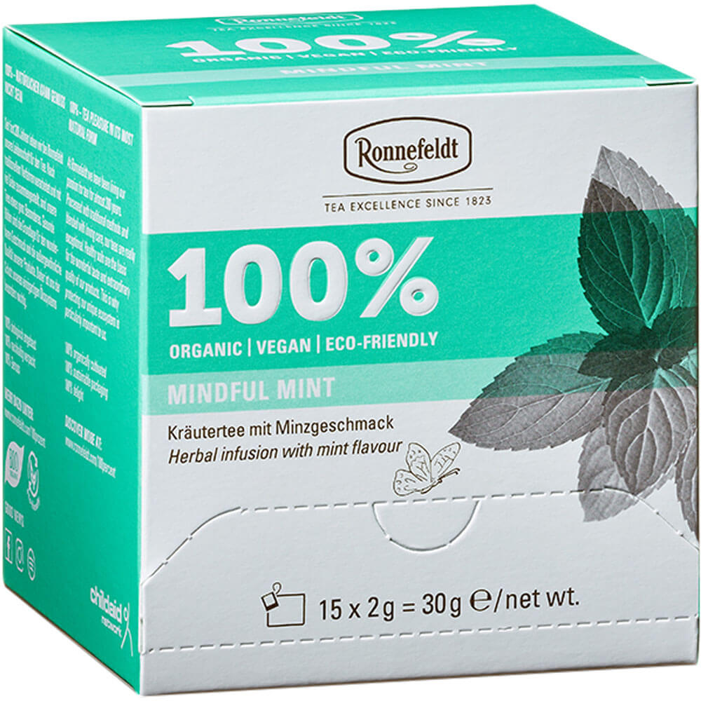 Ronnefeldt Premium Teebeutel Mindful Mint bio Packung