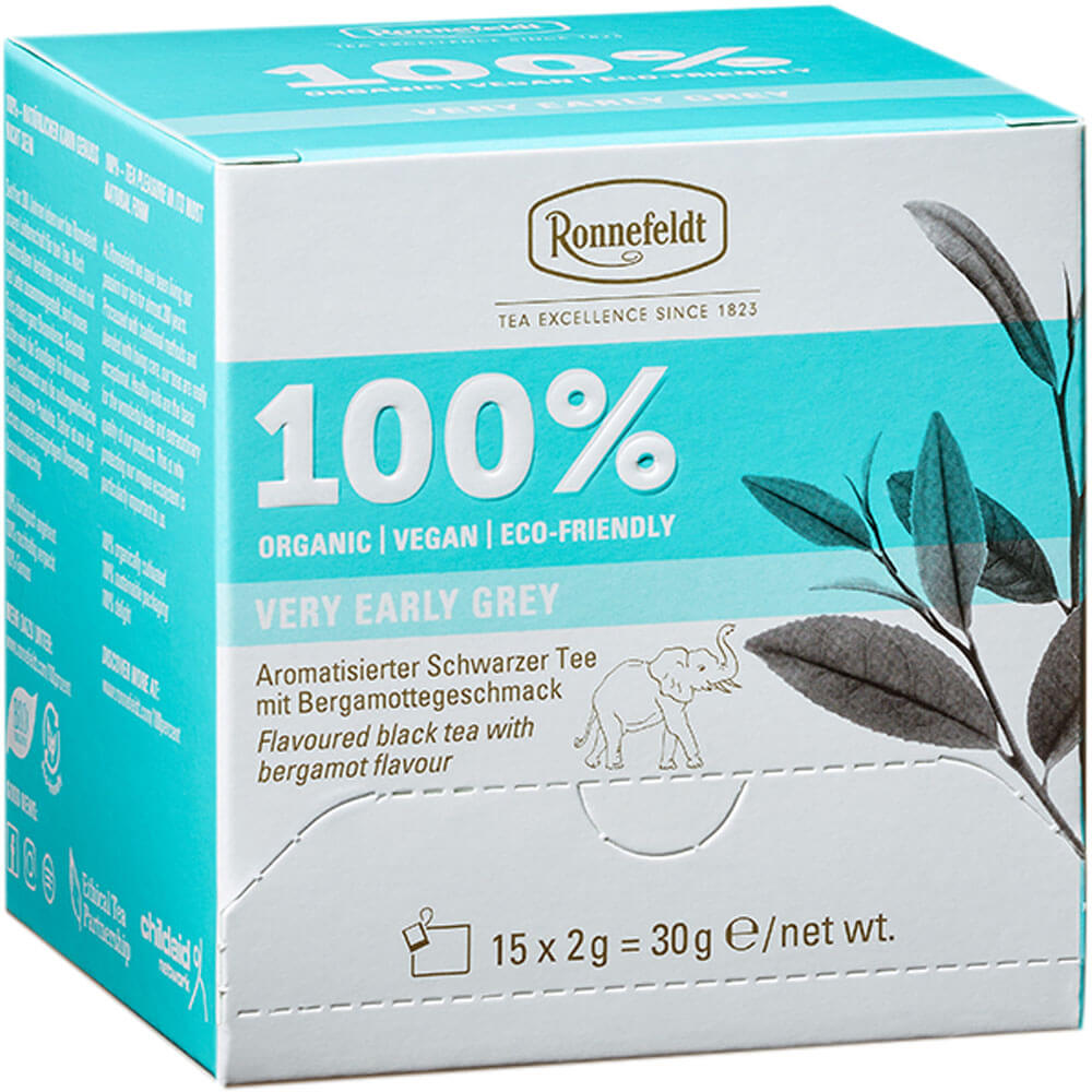 Ronnefeldt Premium Teebeutel Very Early Grey bio Packung