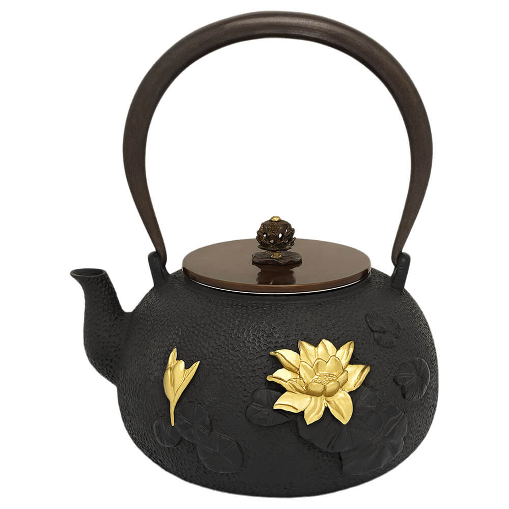 Chinesische Teekanne Lotus Kupfergusseisen#eisenkanne_lotus