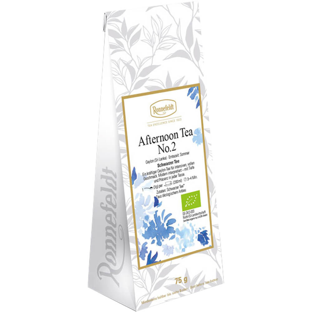 Ronnefeldt Afternoon Tea No. 2 Bio – 75 g Packung Ceylon Schwarztee