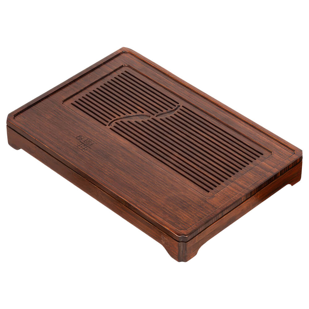 Bambus Teetisch Shenmi mit feiner Maserung und Kunststoffwanne – ideal für die Gongfu-Teezubereitung, Moses Tee Shop#teeboot_bambus-shenmi