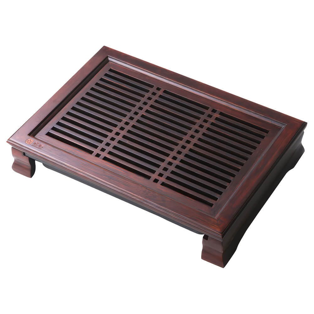 Kleiner Bambus Teetisch Shijia mit integriertem Abtropfsystem – kompakter Gongfu-Tisch, Moses Tee Shop#teeboot_bambus-shijia