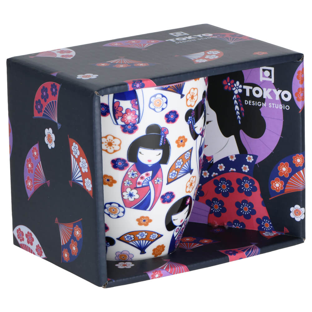 Kawaii Porzellanbecher Maiko in dekorativer Geschenkverpackung von Tokyo Design Studio#teebecher_maiko