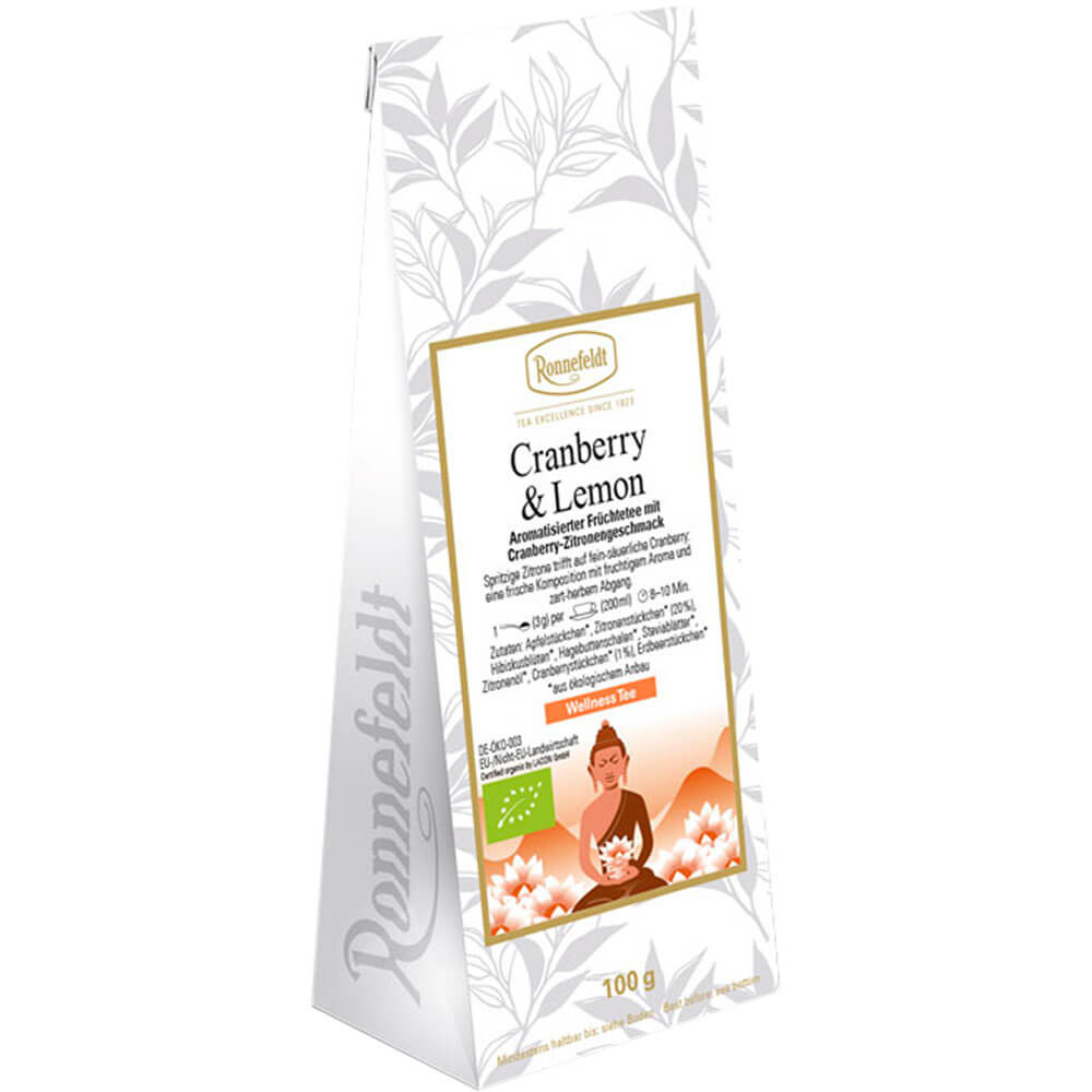 Cranberry Lemon Wellness Tee bio Packung