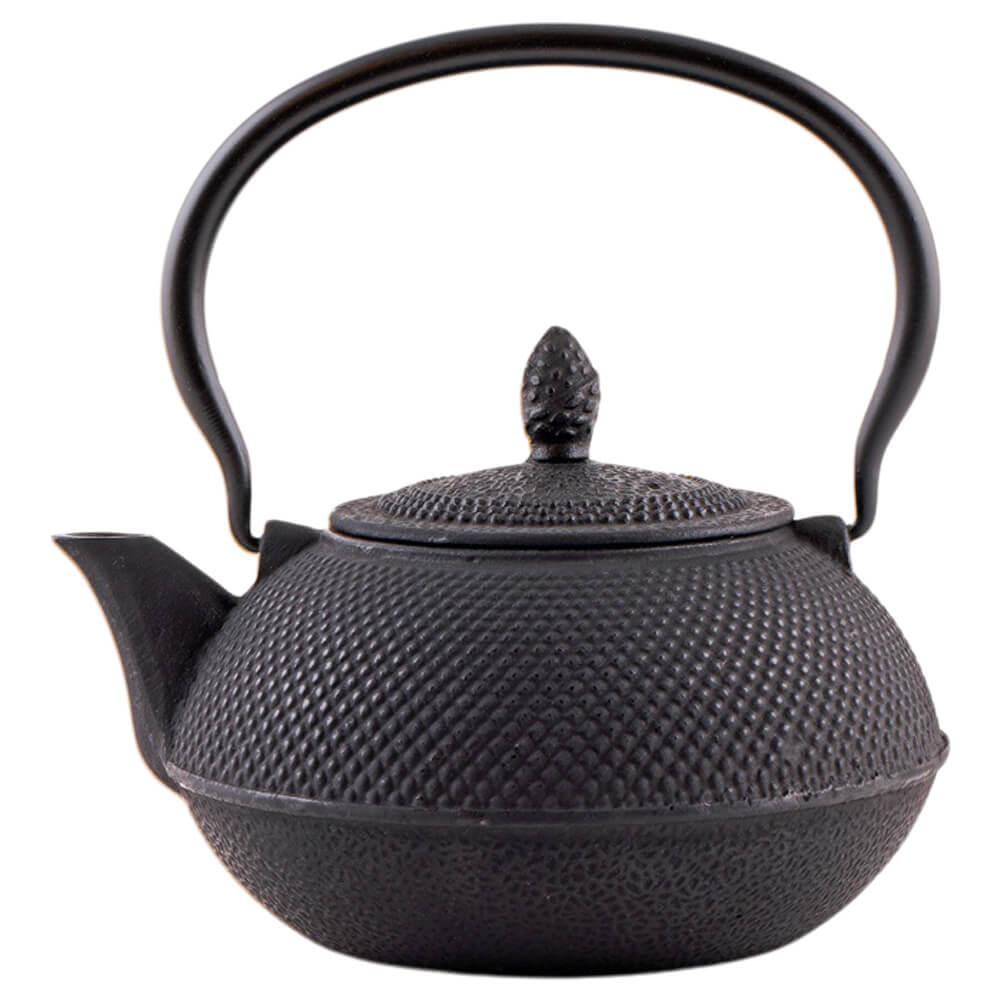 Teekanne Gusseisen Arare mit Noppen 0,5lt. in der Farbe schwarz