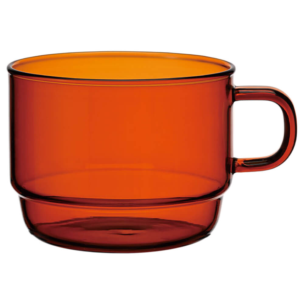 Hario Stapelbecher Amber aus hitzebeständigem Glas mit Henkel, 300 ml#variante_stapelbecher-300ml