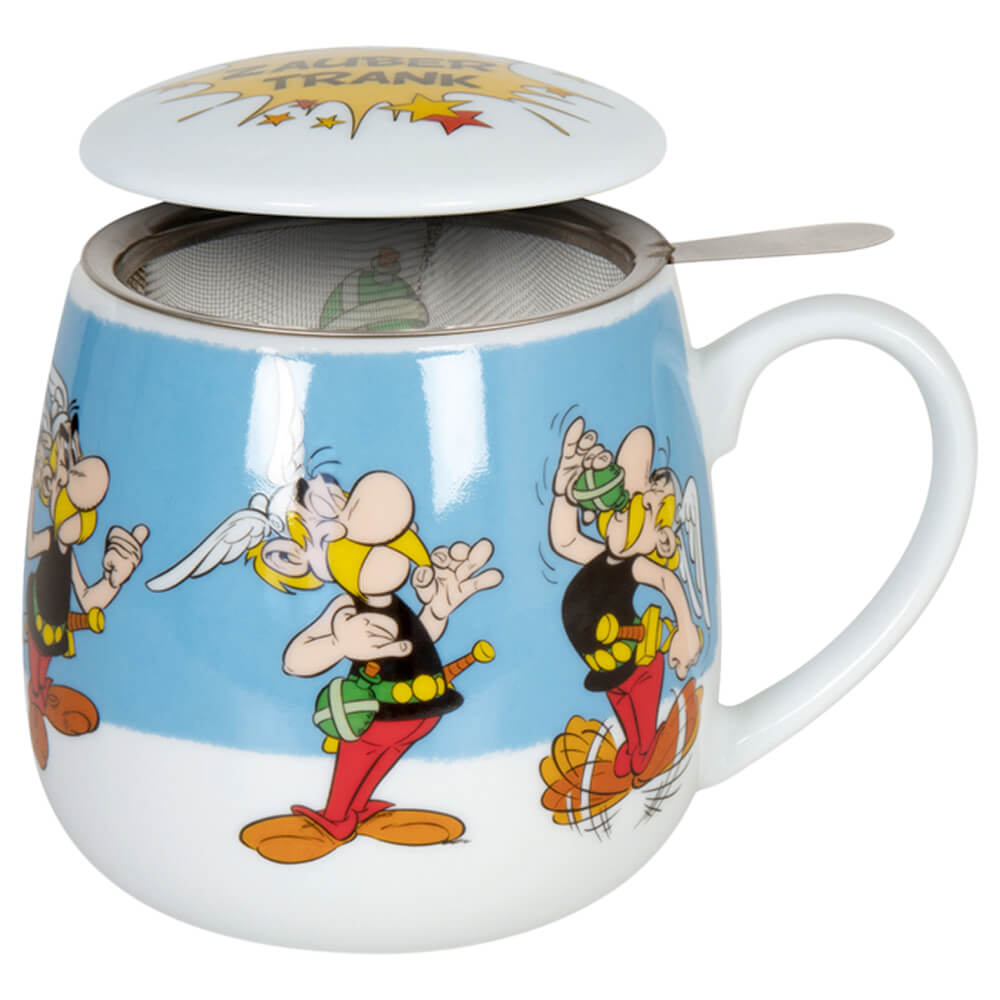 Kuschelbecher mit Deckel und Sieb Asterix Zaubertrank#deckelbecher_asterix-zaubertrank