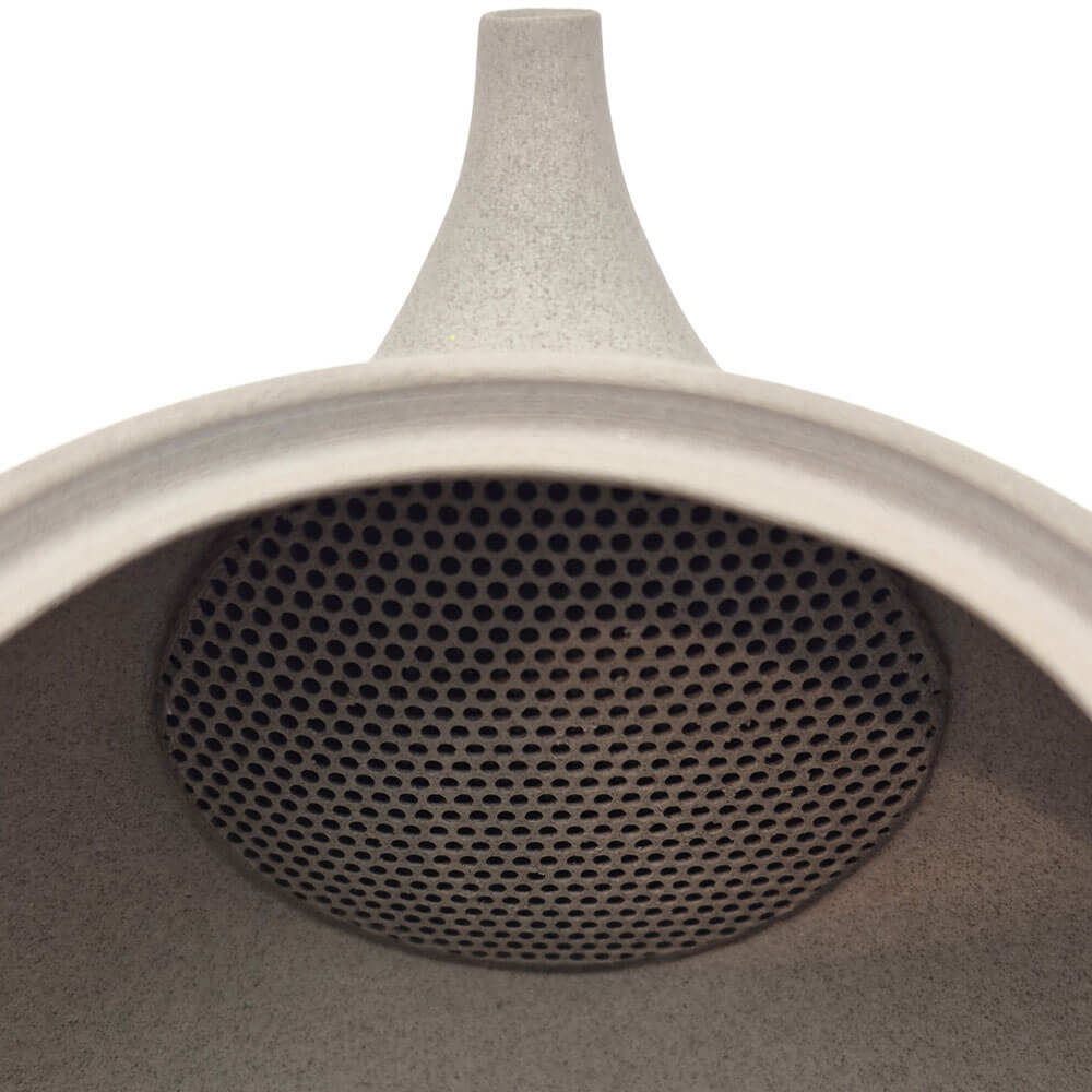 Japanische Kyusu Teekanne Jinsui sandfarben Detail Sieb
