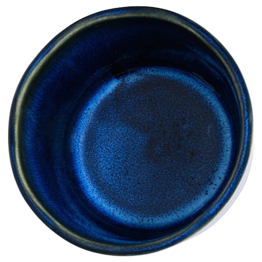 Matchaschale blau schwarz Ansicht von oben#variante_schale-blau-schwarz