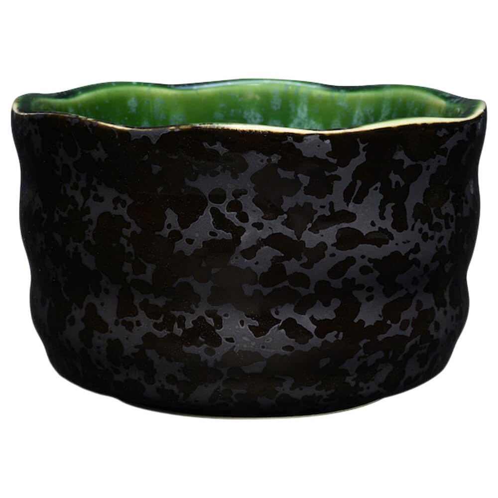 Matchaset Schale schwarz gesprenkelt innen gruen#variante_schale-schwarz-gesprenkelt-innen-gruen