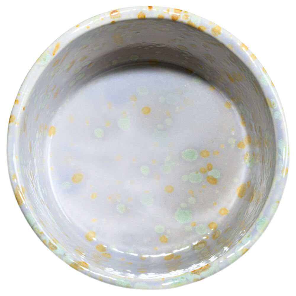 Matchaschale gold grau gesprenkelt im Premium Set offen#variante_schale-gold-grau-gesprenkelt