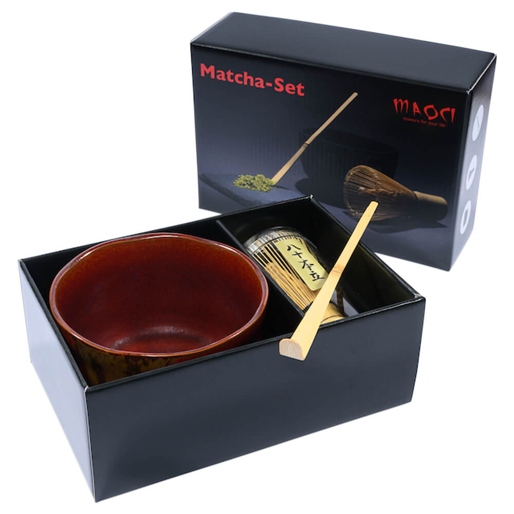 Matchaset Schale rot gemustert Box#variante_schale-rot-gemustert