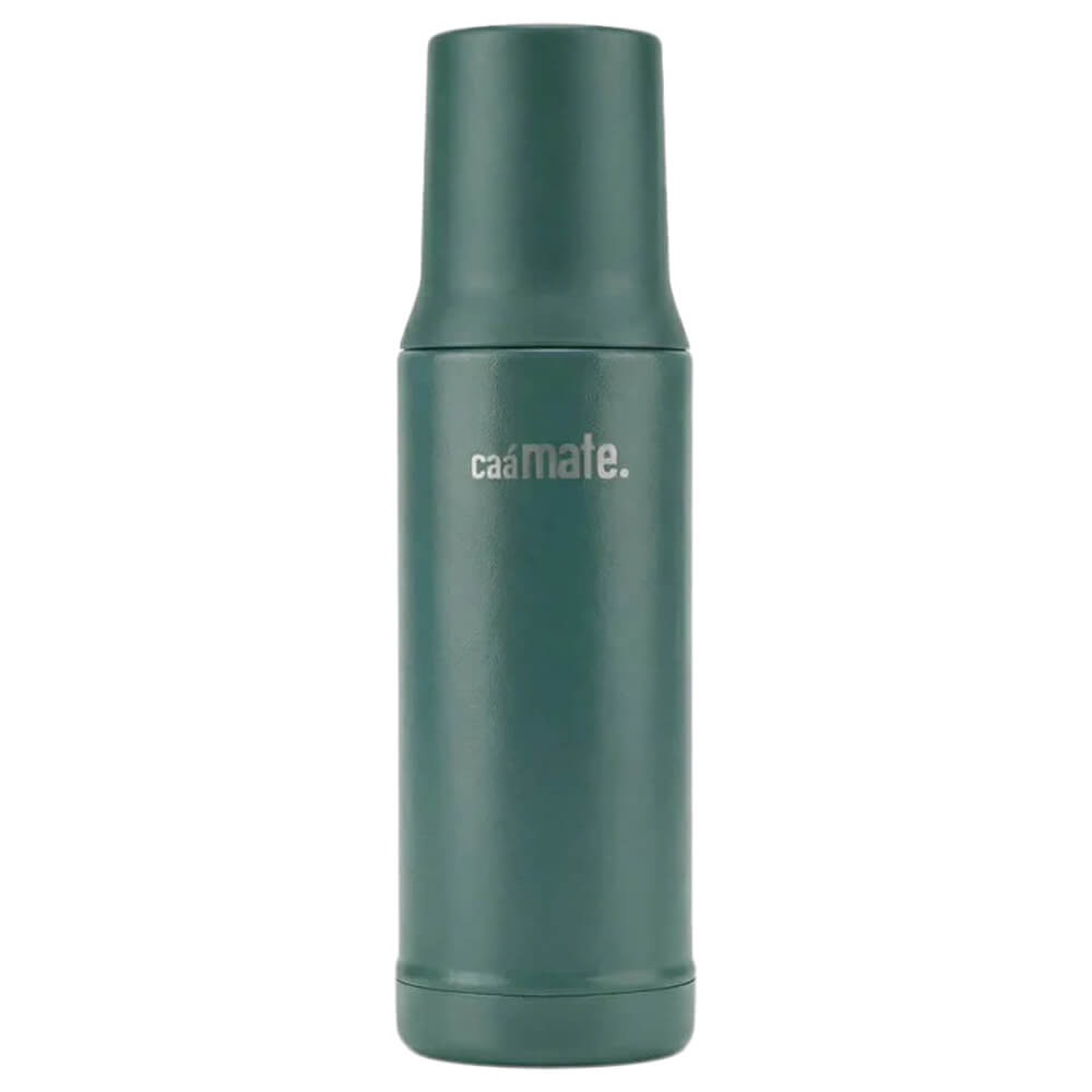 Grüne Caámate Mate Thermoskanne aus Edelstahl für Yerba Mate Tee#thermoskanne_1000ml-gruen