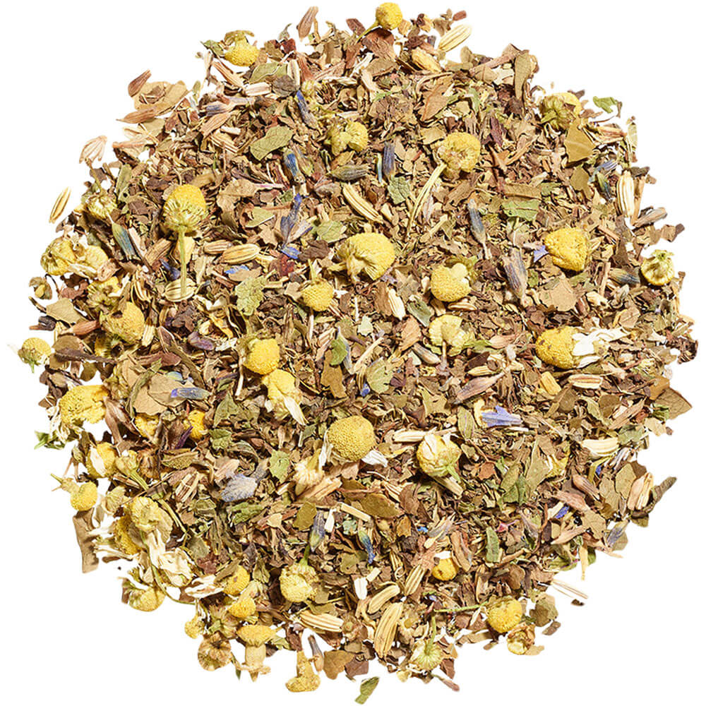 Lose Mischung von Ronnefeldt Moonlight Magic bio mit Kamille, Fenchel, Lavendel, Zitronenmelisse und Kräutern
