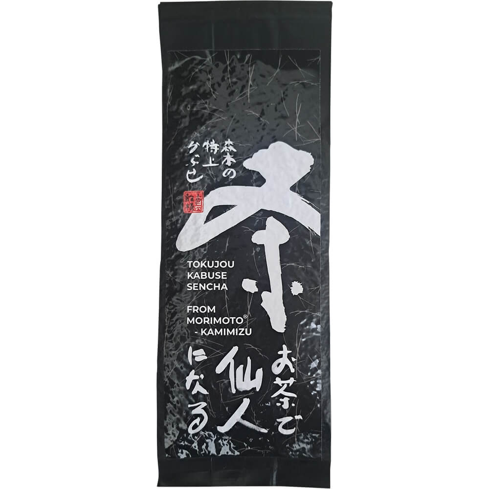Morimoto-Kamimizu Tokujou Kabusecha bio aus Miyazaki in schwarzer Packung
