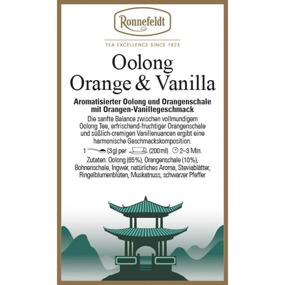 Oolong Orange Vanilla Etikett
