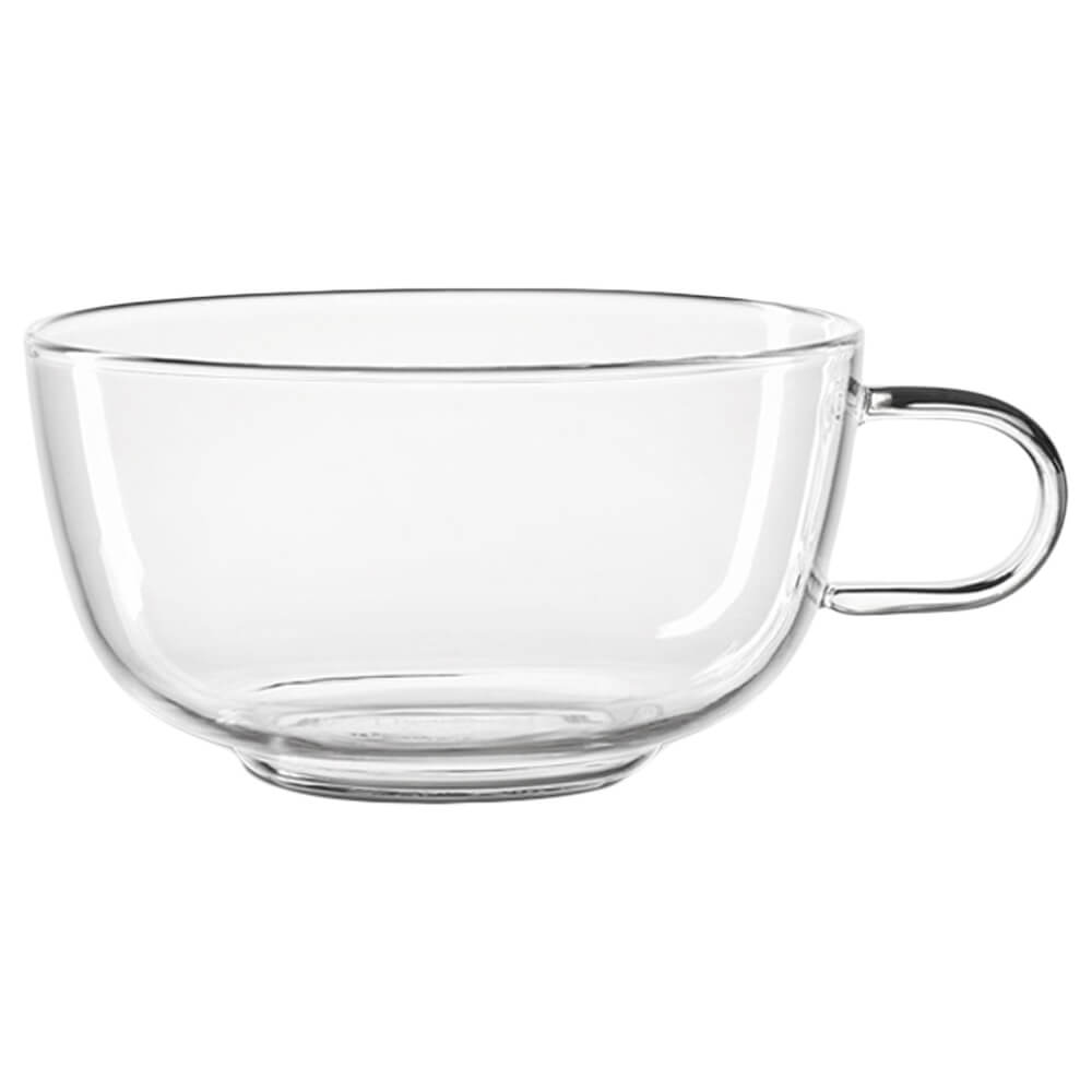 Ronnefeldt Glastasse 300 ml aus klarem Glas mit rundem Henkel#variante_glastasse-300ml