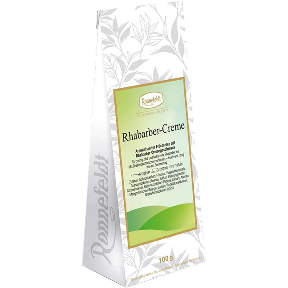 Früchtetee Rhabarber-Creme Packung Saison
