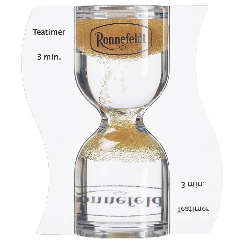 Ronnefeldt Teeuhr mit nach oben rieselndem Sand