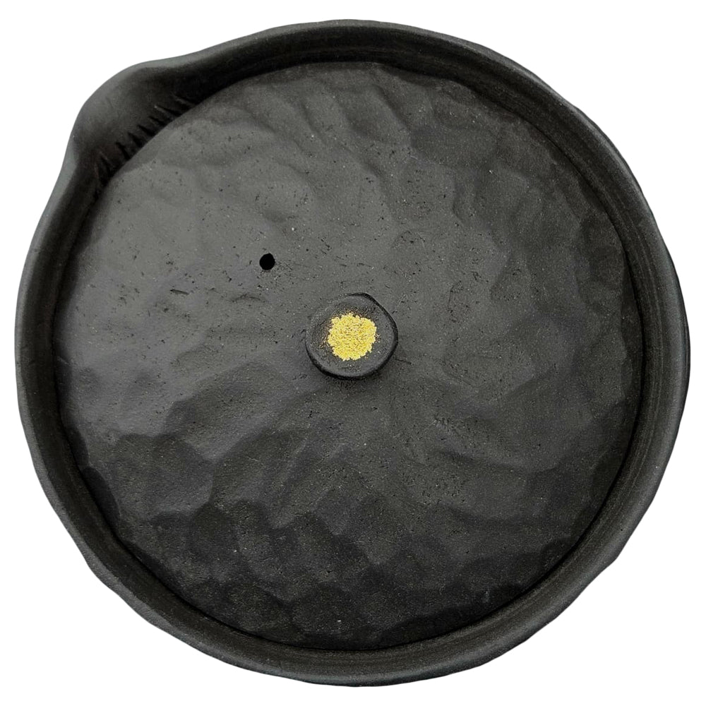 Schwarze Shiboridashi mit japanischer Goldlack-Verzierung Deckel