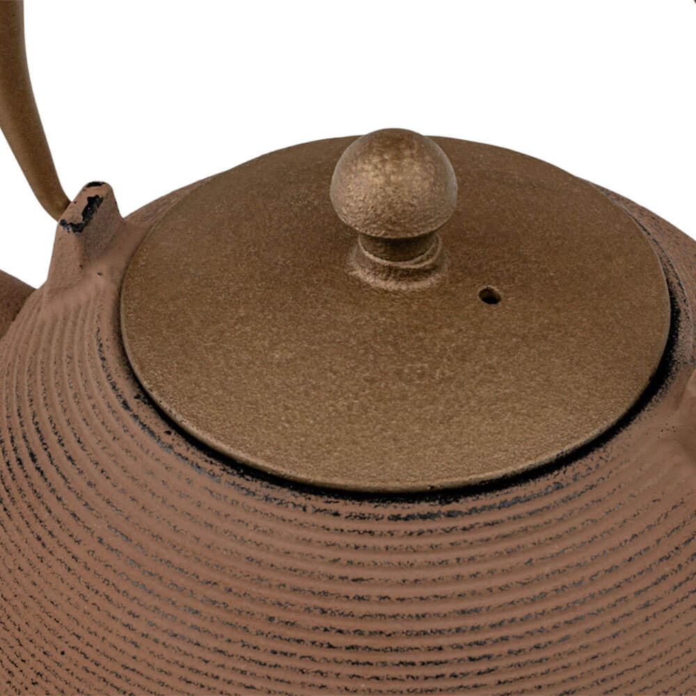 Teekanne Gusseisen Sakura kastanienbraun Deckel#eisenkanne-aus-china_kastanienbraun