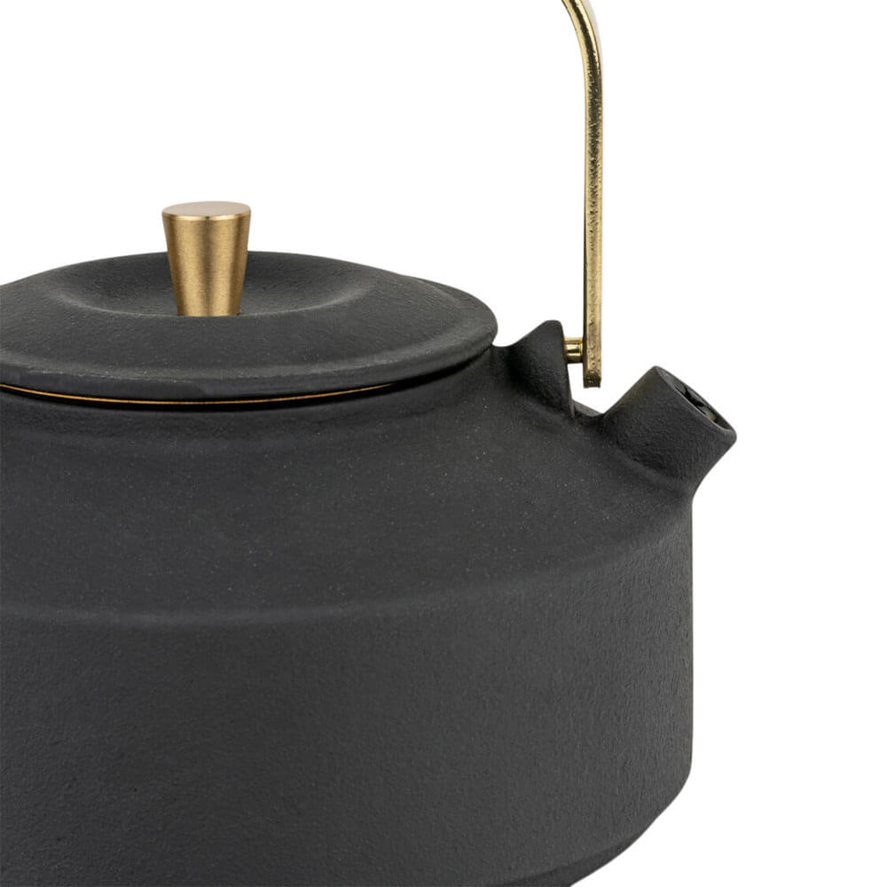 Bredemeijer Teekanne Gusseisen Shangdong schwarz matt Tülle