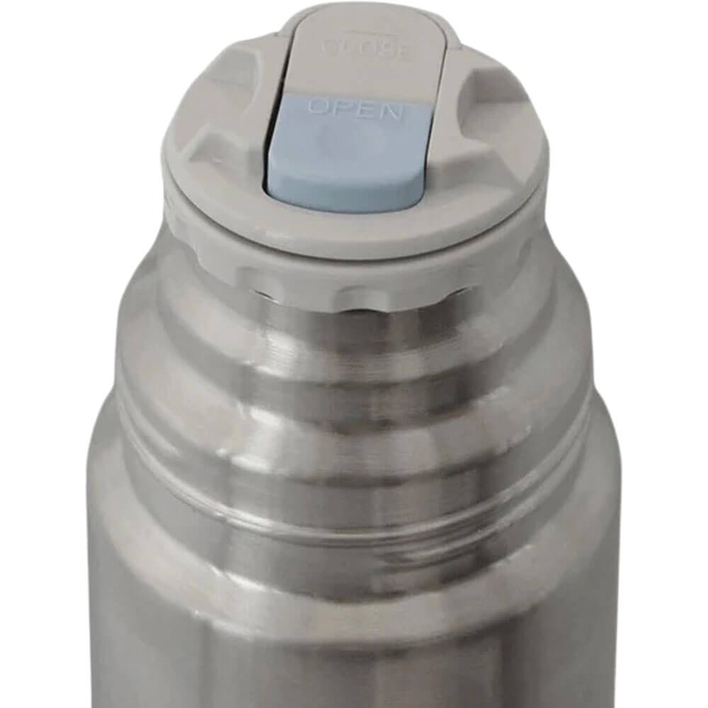 Thermoskanne 1000ml Edelstahl matt Verschluß#thermosflasche_1000ml-edelstahl-matt