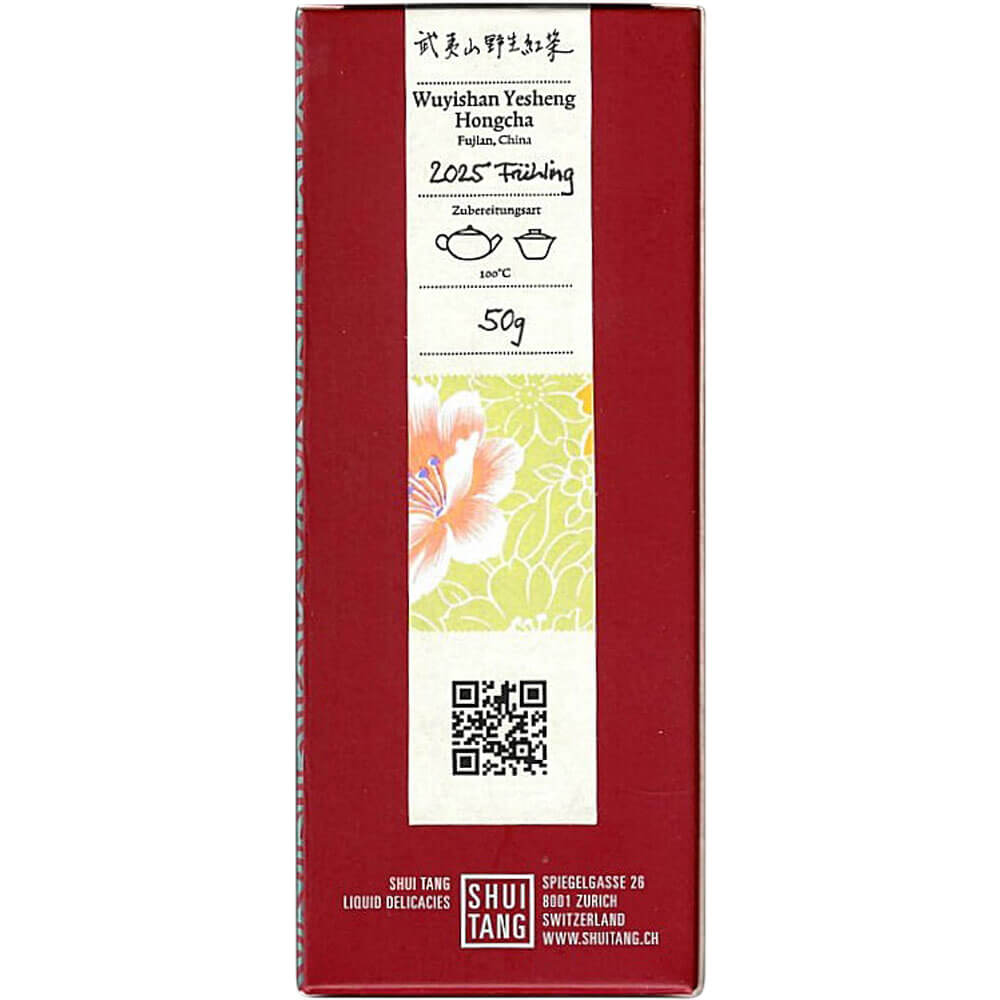 Wilder Schwarztee Wuyishan Yesheng Hongcha 2025 Packung