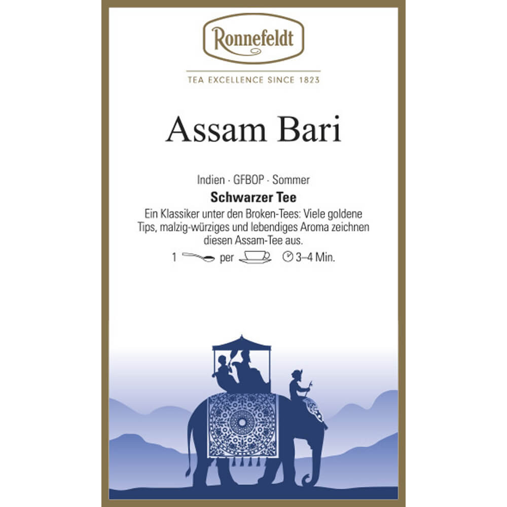 Ronnefeldt Assam Bari Etikett