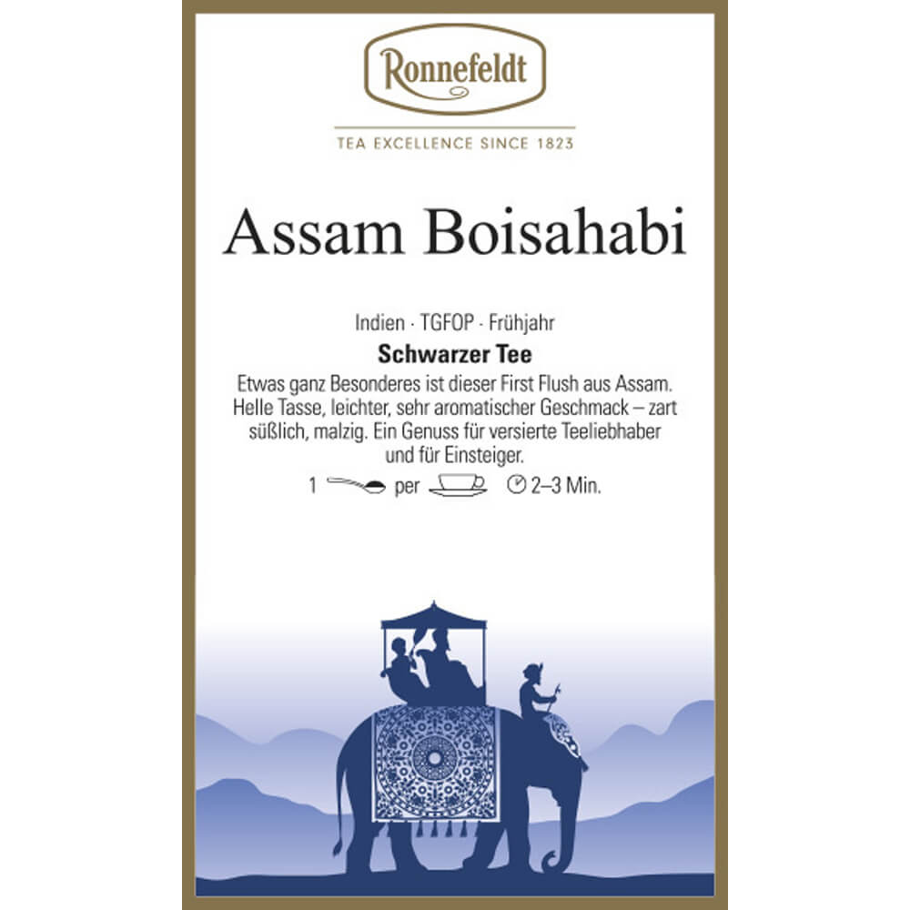 Ronnefeldt Assam Boisahabi Etikett