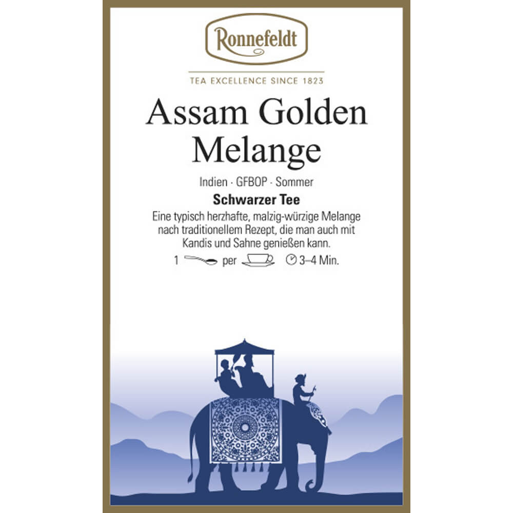 Ronnefeldt Assam Golden Melange Etikett