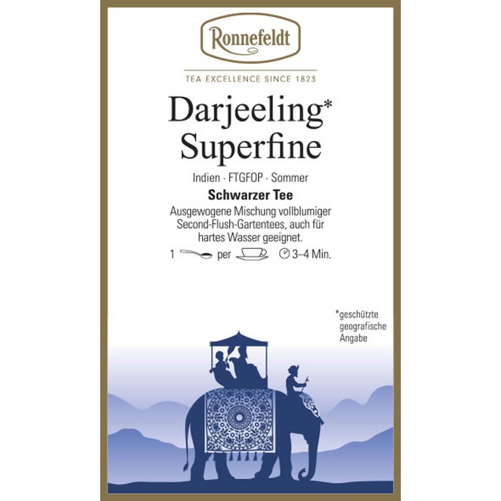 Ronnefeldt Darjeeling Superfine Etikett