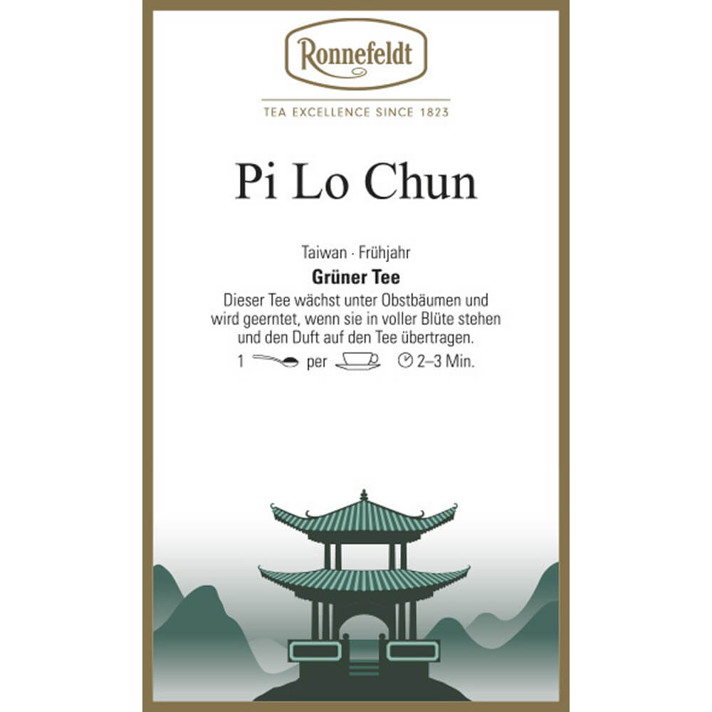 Pi Lo Chun aus Taiwan Etikett