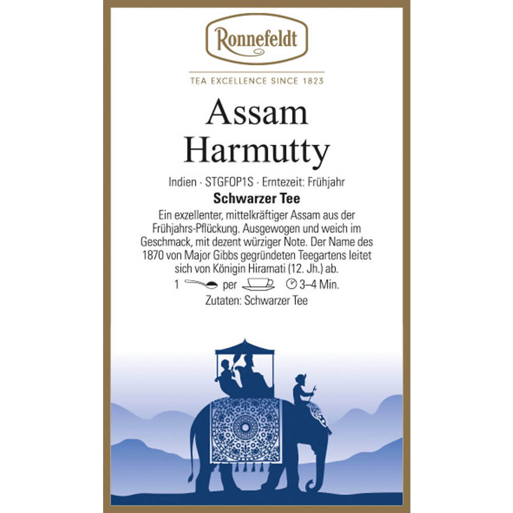 Ronnefeldt Assam Harmutty Etikett