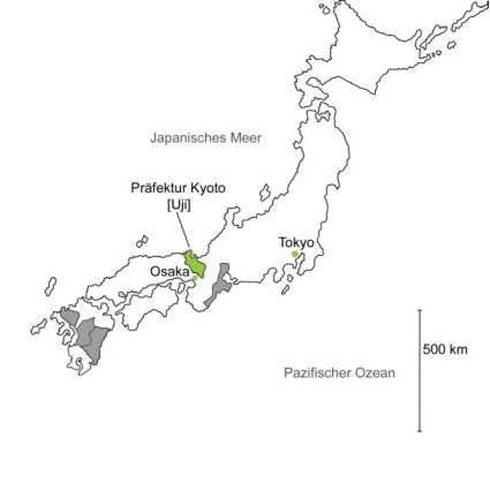 Landkarte Anbaugebiet Familie Nakanishi