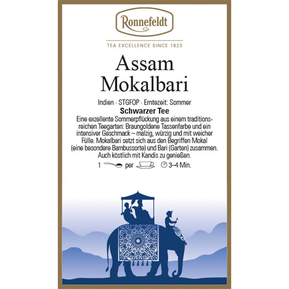 Ronnefeldt Assam Mokalbari Etikett