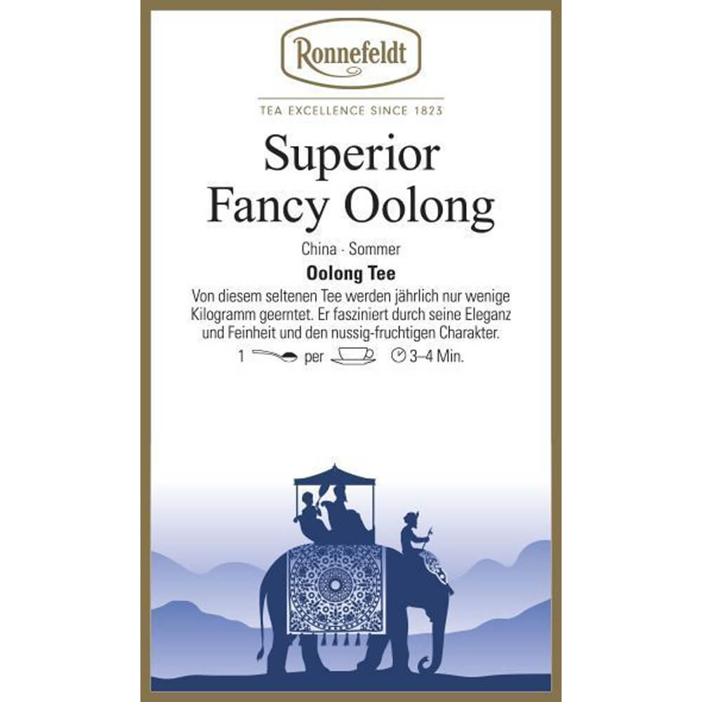 Ronnefeldt Tee Superior Fancy Oolong Etikett
