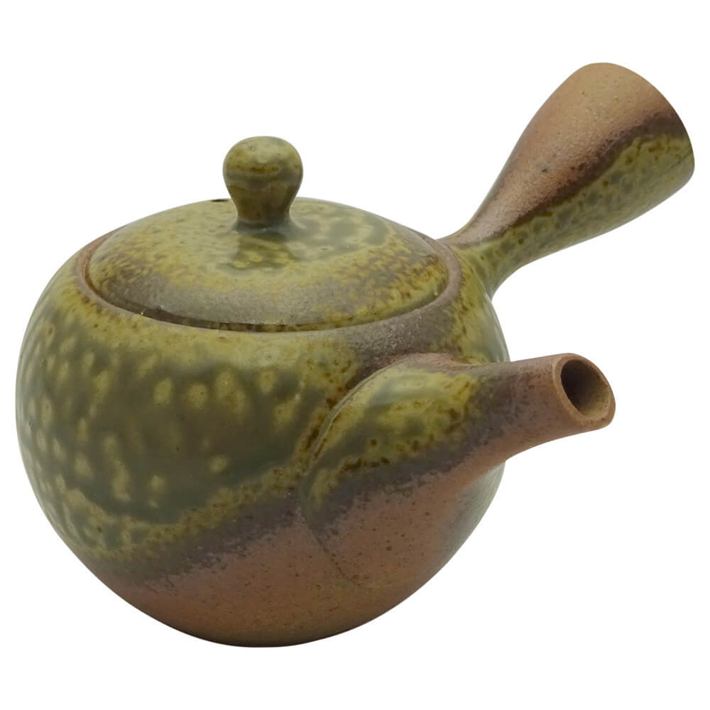 Kyusu Japanische Einhand-Teekanne mit Keramiksieb vorne