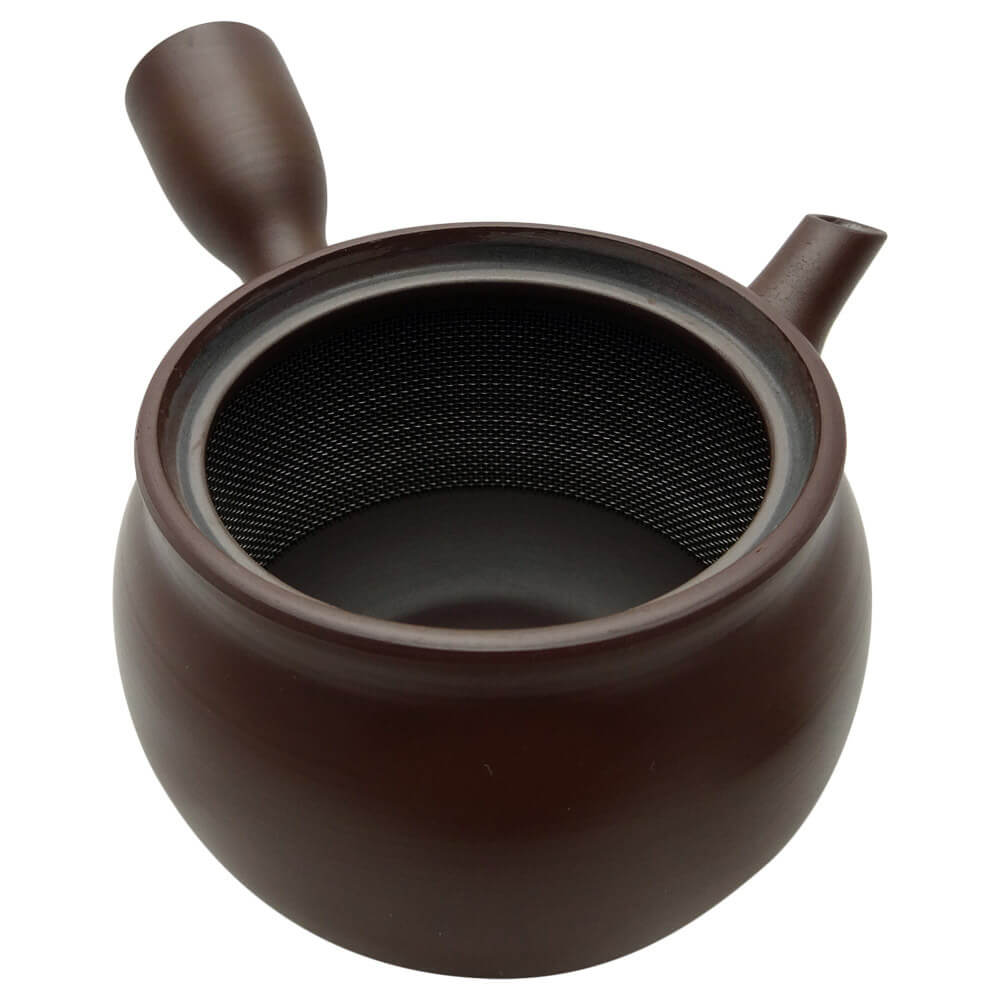 Kyusu Einhand-Teekanne, runde Form offen