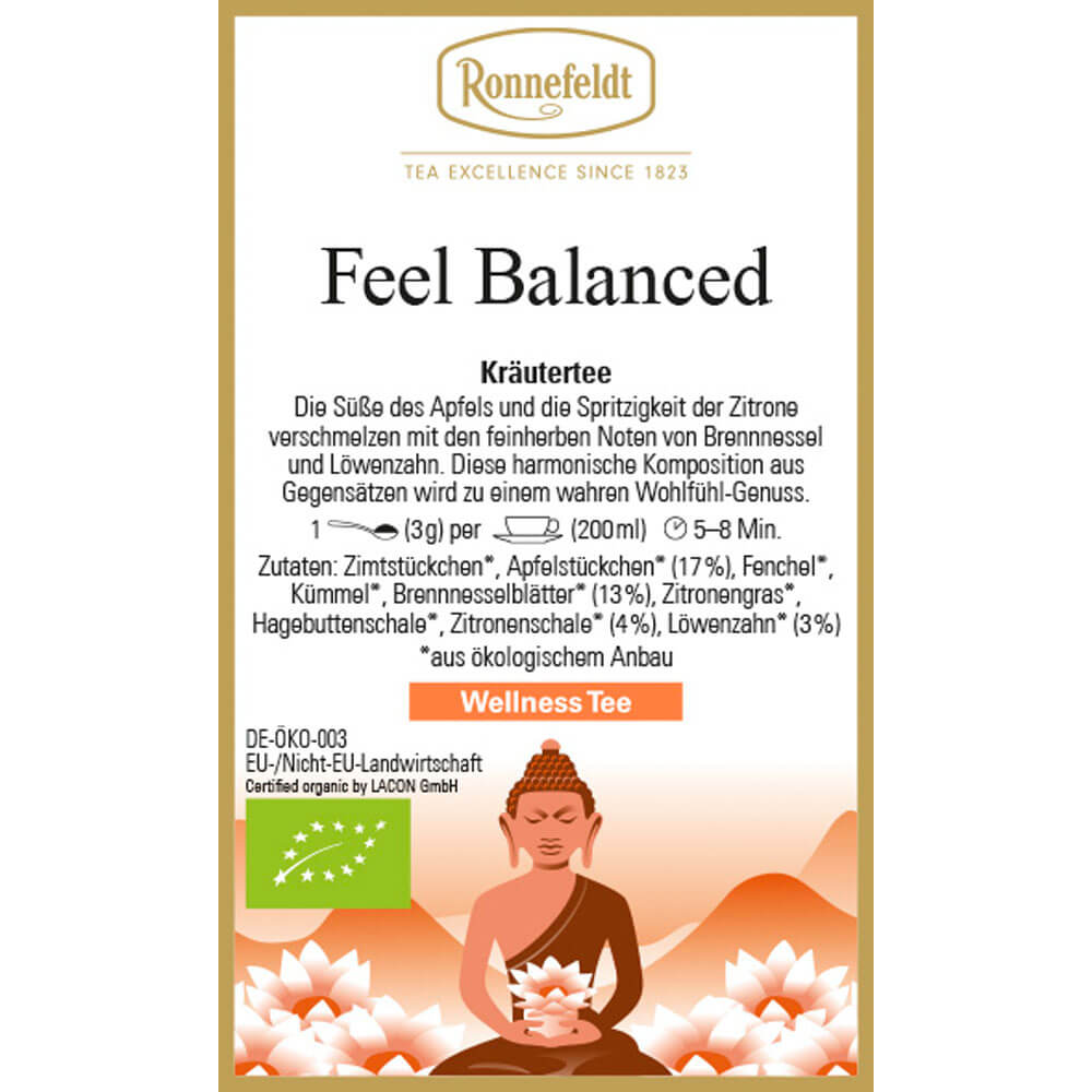 Wellness Tee Feel Balanced bio Etikett