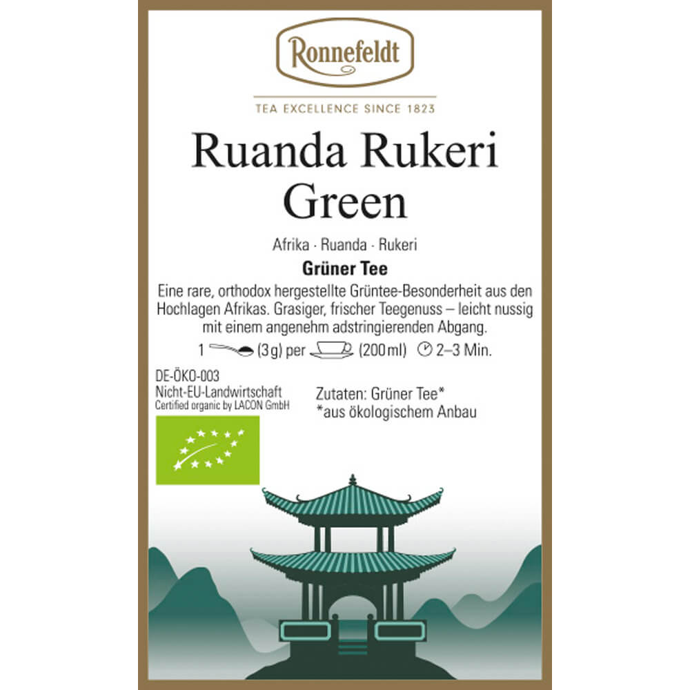 Ruanda Rukeri Green bio Etikett