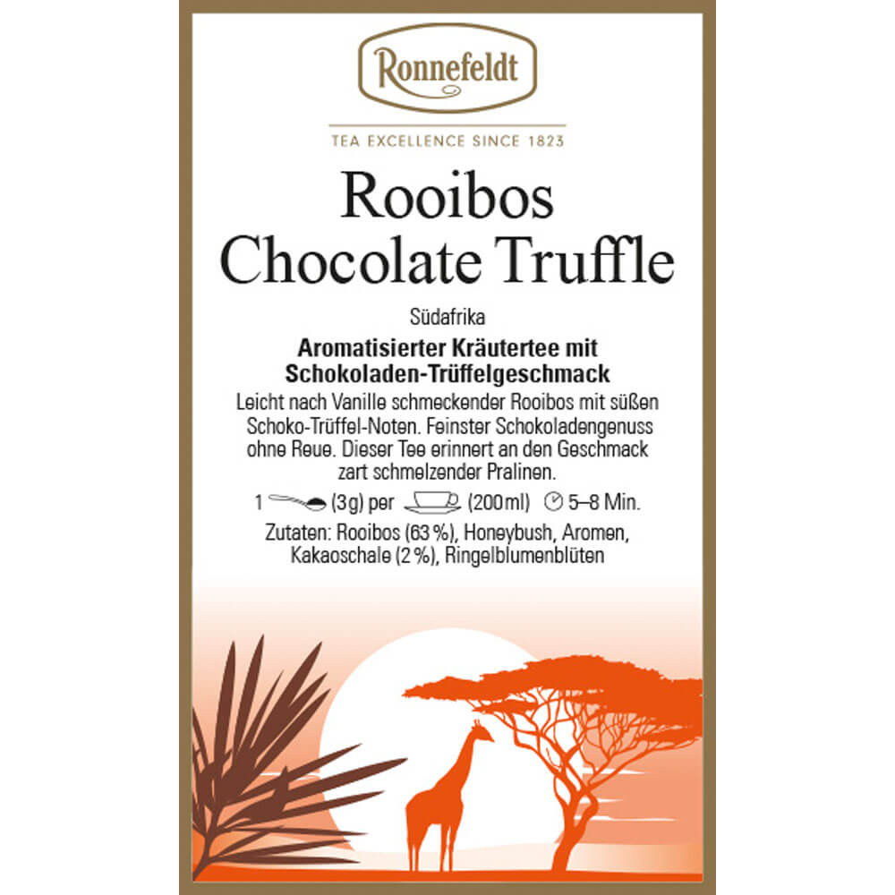 Rooibos Chocolate Truffle Etikett neu