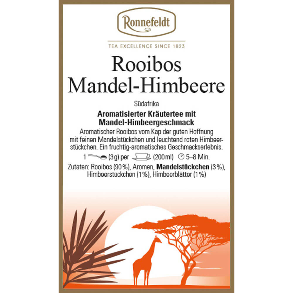 Rooibos Mandel-Himbeere Etikett neu